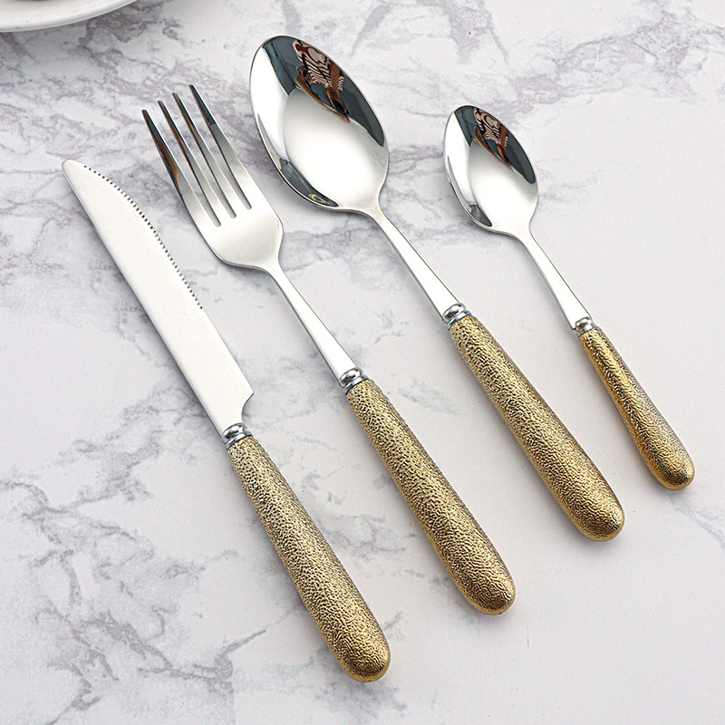 (Cross-border trading), ceramic set stainless steel, tableware, gift box, Amazon, 24 pieces
