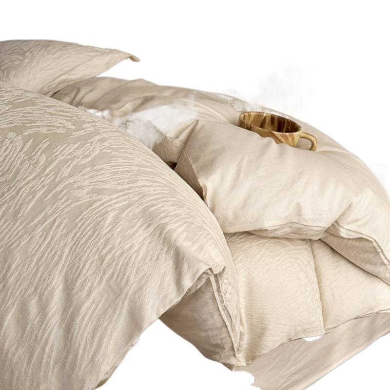 Luxury Satin Jacquard Bedding Set Pure Cotton Four-piece Bedding_voghion.com