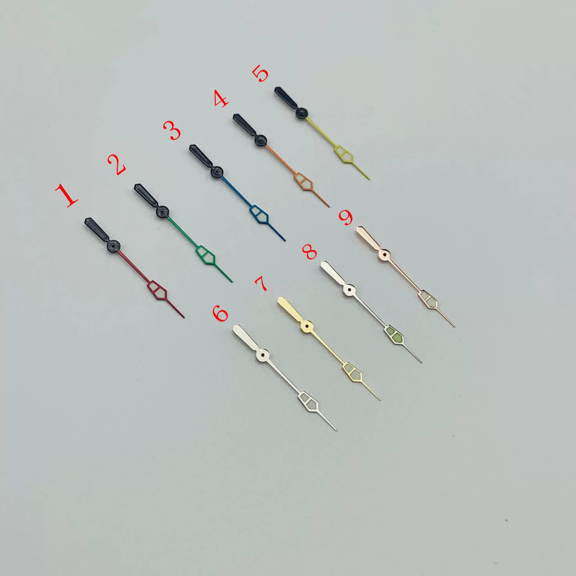 New modified NH35 second hand color large second suitable for NH36 mechanical movement diamond pointer accessories