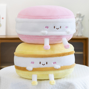 New Macaron Dessert Pillow Plush Toy Children's Sofa Cushion Home Tatami Floor Cushion Wholesale
