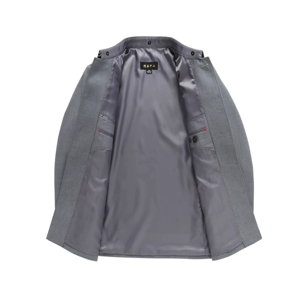 Весенне-осенний мужской костюм в китайском стиле для мужчин среднего и старшего возраста, традиционный костюм Чжуншань для дедушек.