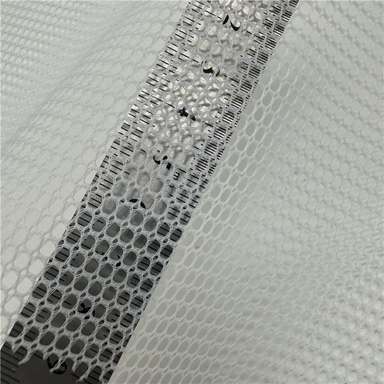 现货150g方形网眼布 箱包帐篷硬网纱面料 涤纶洗衣袋布料单网袋布