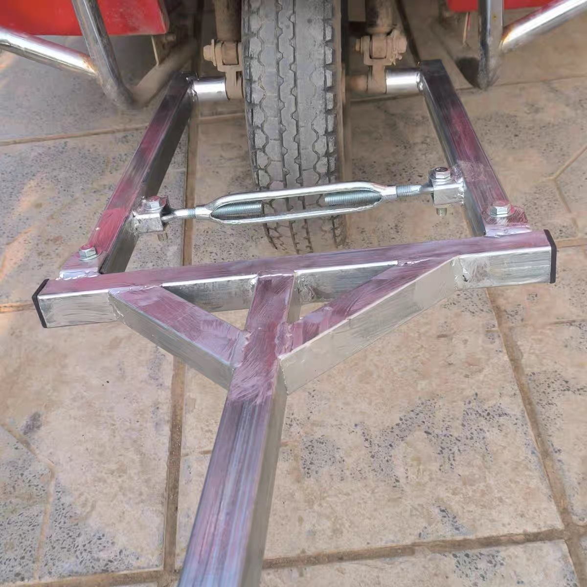 新款电动三轮车拖车拖挂拖钩救援加厚型新款露营户外旅行网红