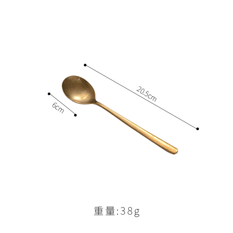 한국식 숟가락(빈티지 골드)