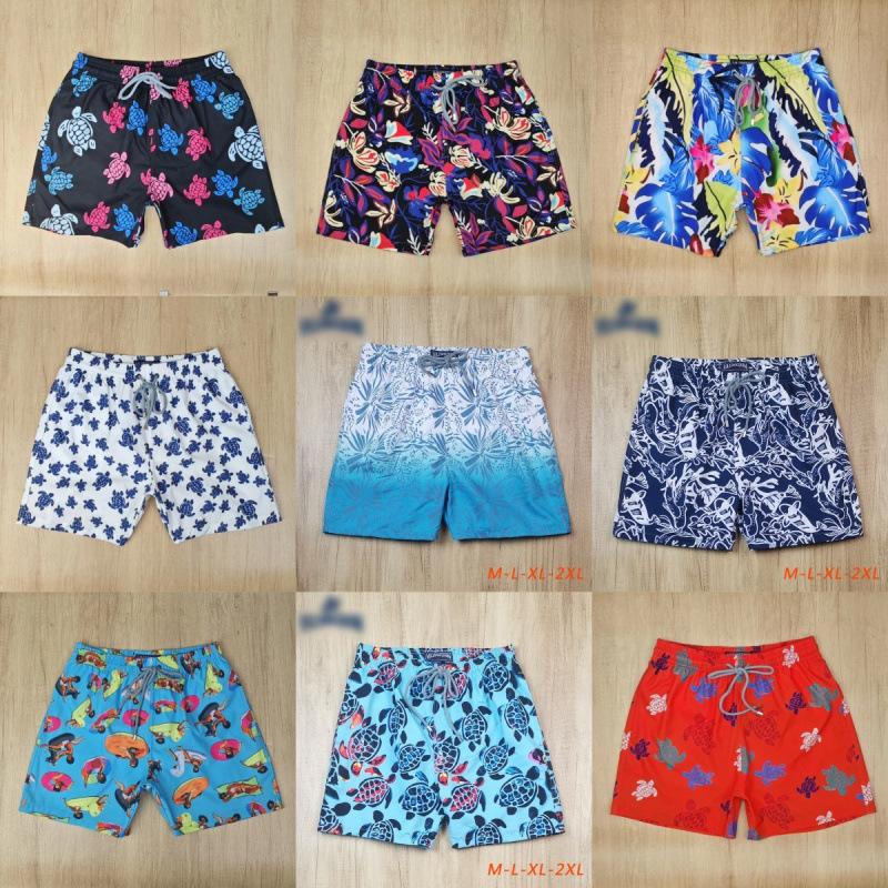 高质量弹力速干欧美风冲浪沙滩裤花裤男居家休闲短裤可一件代发