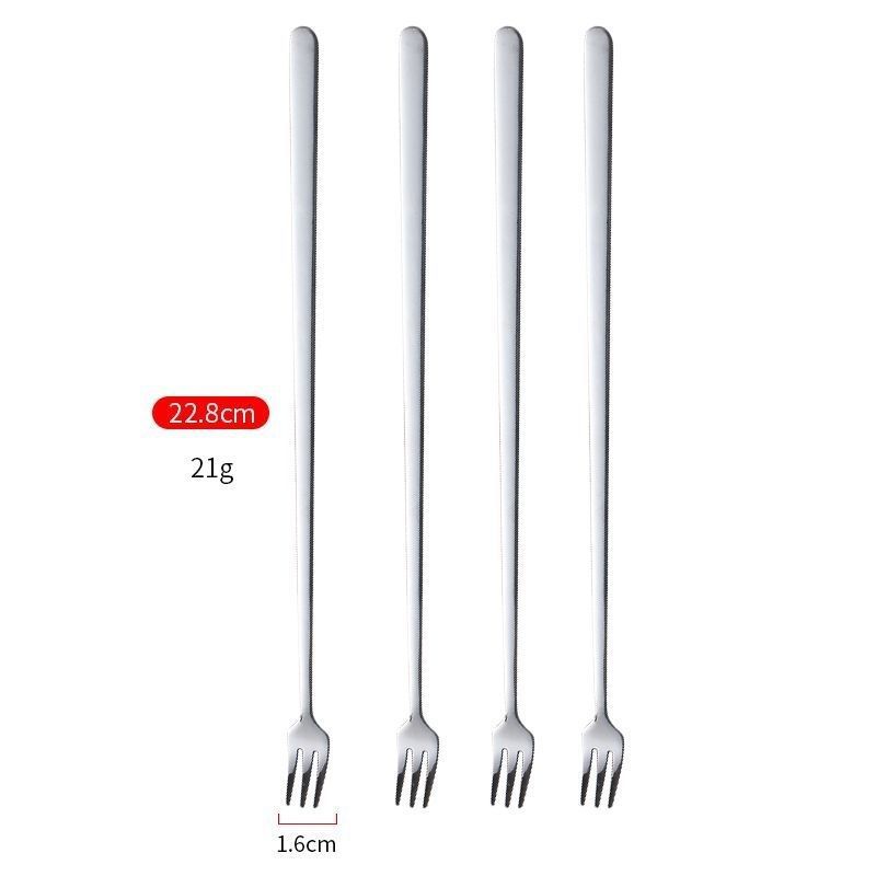 Cuchara de acero inoxidable de mango largo condimento delgado cuchara de café alargada cuchara de hielo encantadora cuchara de postres cuchara comercial ins