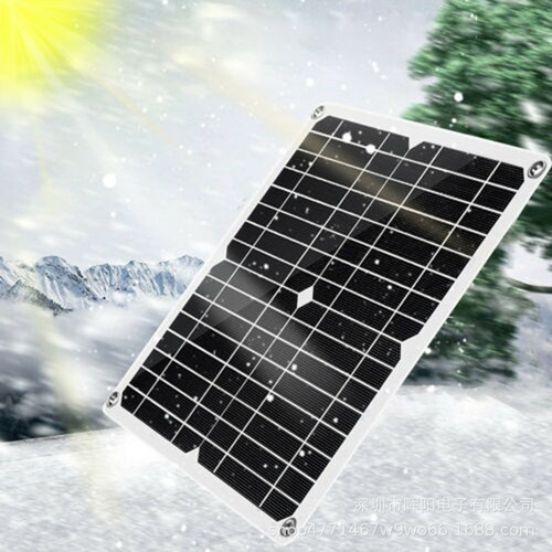 25W 18V Solar Panel Kit Camping Caravan Power Supply Battery Charging Outdoor Power Supply System