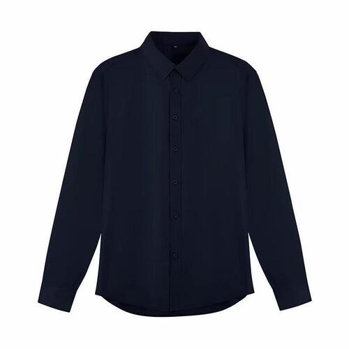 2025 Autumn Shirt for Men, Slim-Fit Business Formal Wear – Stylish White Long-Sleeve Dress Shirt in Korean Fashion Trending Top
