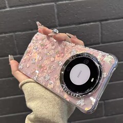 高級感砕花花花チューリップ適用華為Pura70pro携帯ケース転倒防止保護カバーmate60pro