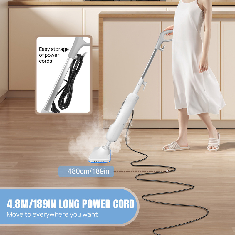 New household high-temperature steam mop, electric, portable, for home use, with spray function for cleaning and disinfecting