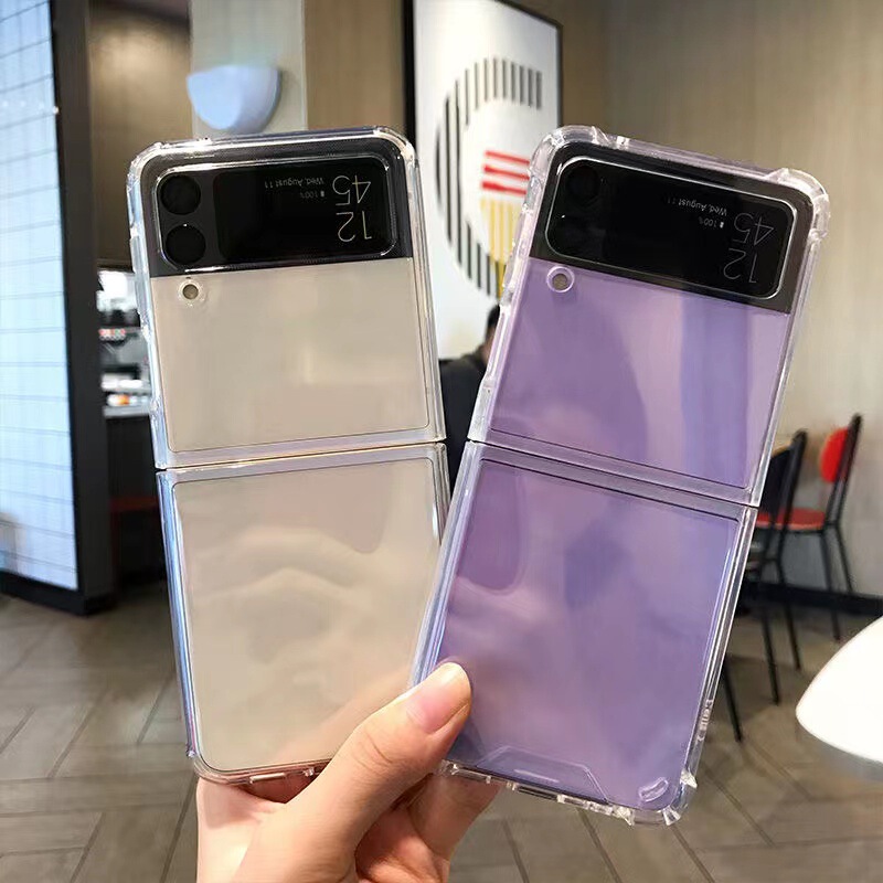 For Samsung ZFLIP5 mobile phone case TPU soft case FLIP3 inner anti-fall protective cover ZFLIP4 transparent For Samsung ZFLIP5 mobile phone case TPU soft case FLIP3 inner anti-fall protective cover ZFLIP4 transparent