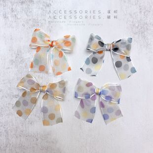 DIY hand bow semi-finished accessories mobile phone case skirt polka dot accessories clothes socks hat accessories exterior