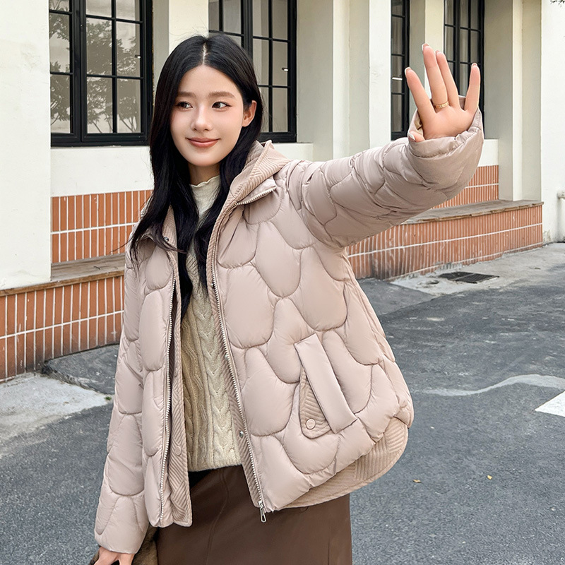 2024 Nuovo abbigliamento invernale Edizione coreana Giacca in cotone caldo e spesso con cappuccio da donna Giacca in piumino_voghion.com