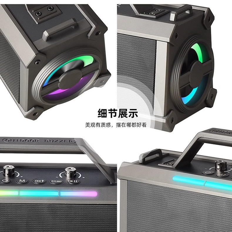 L201B bluetoothスピーカーハイパワー無線家庭用マイク一体bluetooth k歌音響屋外携帯|undefined