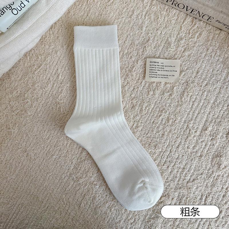 诸暨袜子女士抑菌防臭亲肤舒适中筒袜ins潮抗起球jk波点堆堆袜|undefined