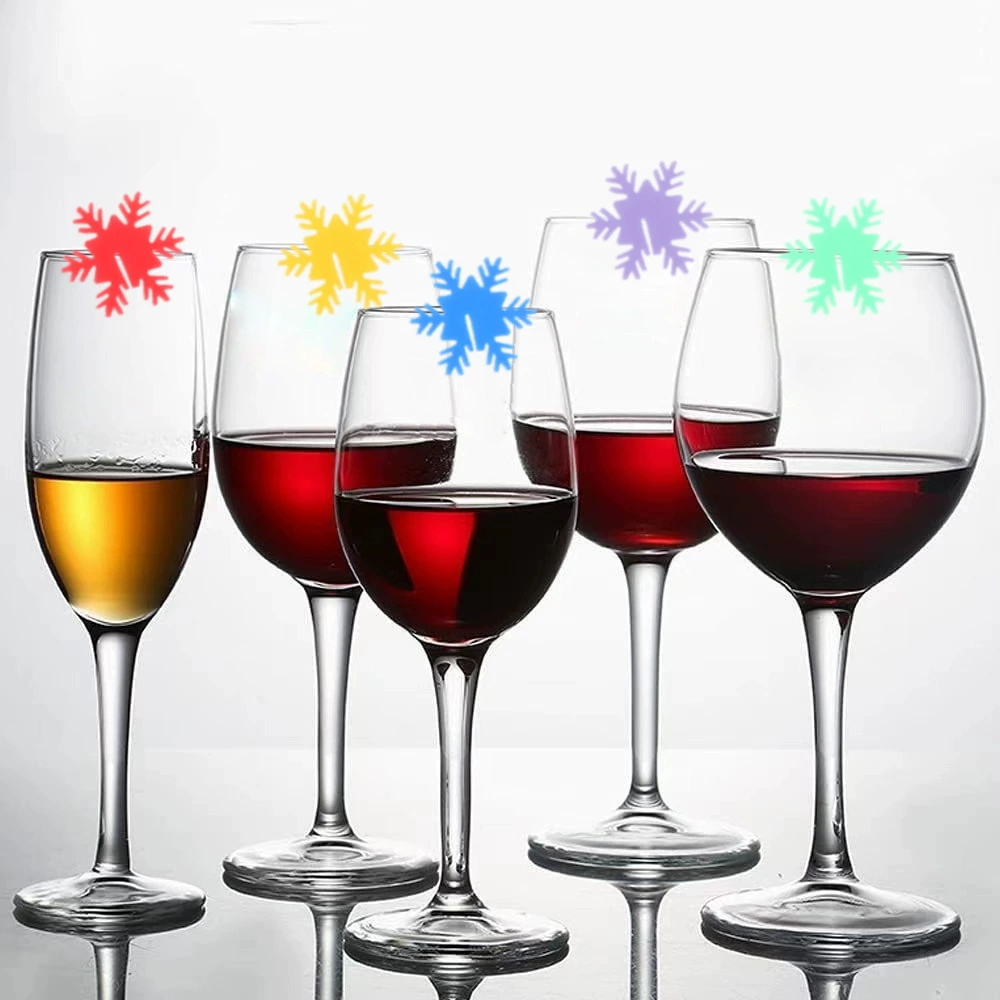 Трансграничная электронной коммерции Снежинка вечеринка украшение бокалов