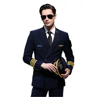 Новая форма капитана Air China Airlines Воздушный Костюм Пилота для молодых мужчин, весенне-осенняя одежда, распродажа, защитное платье, костюм