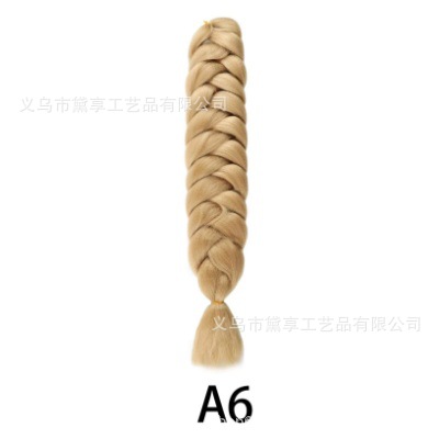 Transfronterizo 165gXP Embalaje África comercio exterior 82 pulgadas pelucas coloridas grandes trenzas de alta temperatura seda negra trenzas sucias stock