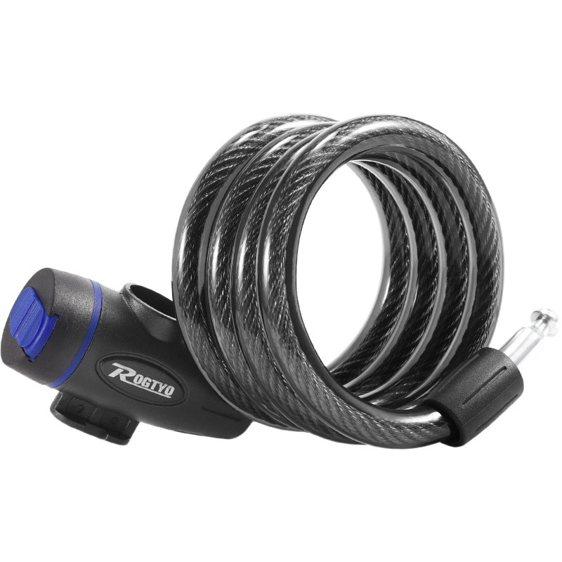 Cerradura de bicicleta de montaña antirrobo anillo de cable de acero bloqueo de alambre negrita cerradura de llave fija anti-cizalla accesorios de bloqueo de anillo de bicicleta