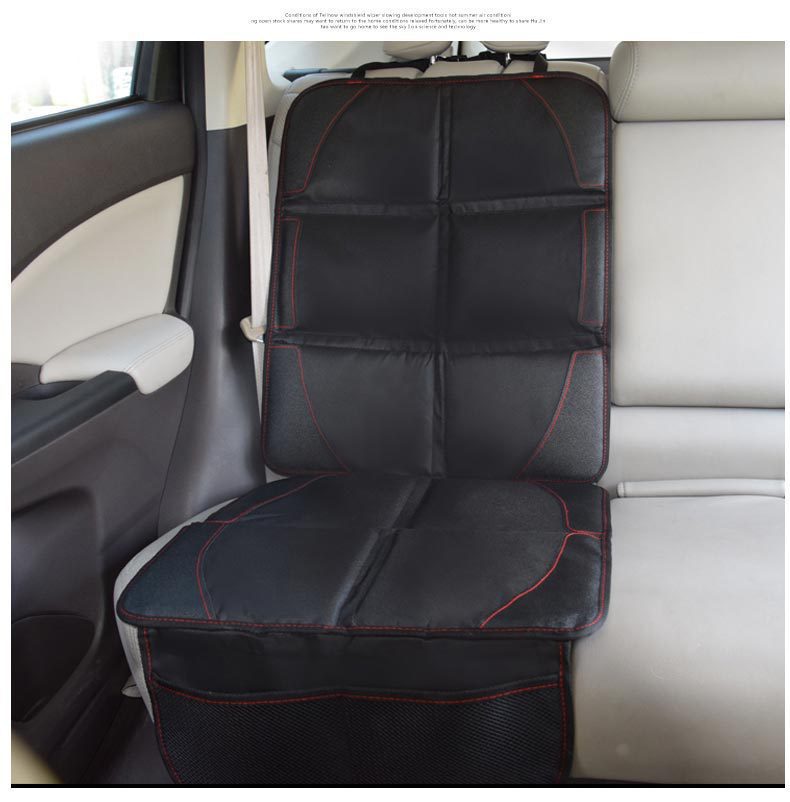 Children's Car Safety Seat Cushion, Anti-Slip and Anti-Wear Cushion, Universal Leather Seat Protection Cushion, Red Line Cushion in Stock