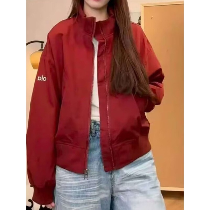 立领短款小个子外套女2025新款韩版时尚百搭棒球服休闲夹克上衣潮|undefined