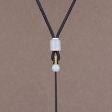 翡翠吊坠挂绳可调节挂坠项链配绳巴山玉手工编织挂脖挂件绳子男女