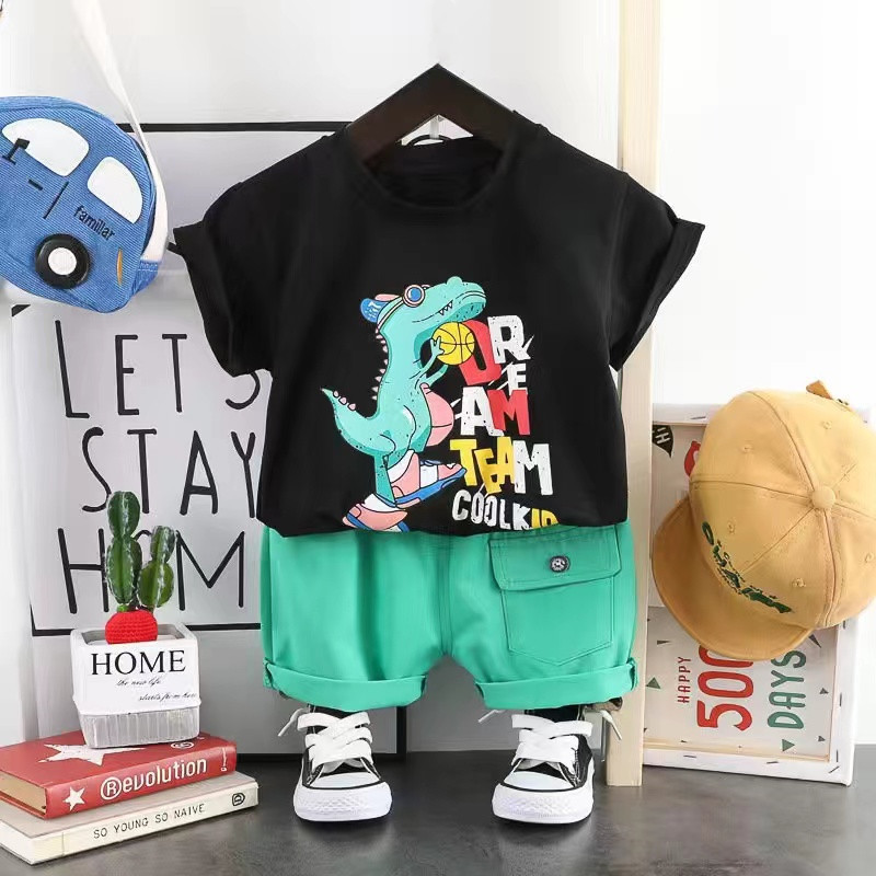 Simple Style Color Block Cotton Boys Clothing Sets display picture 3