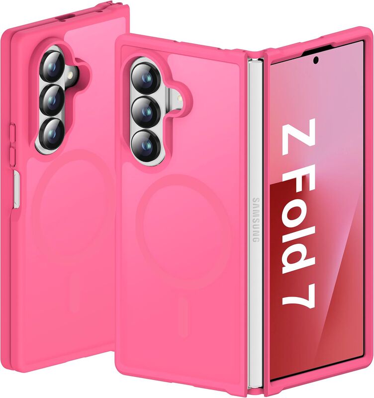 适用三星ZFold7折叠手机壳磨砂肤感磁吸ZFlip6全包防摔新款保护套|undefined