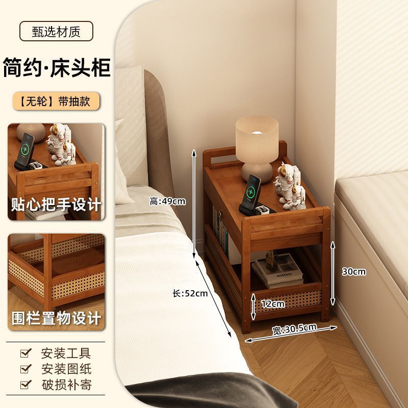 中古小推车零食收纳架餐厅客厅可移动茶几沙发侧边置物架家用桌子|undefined