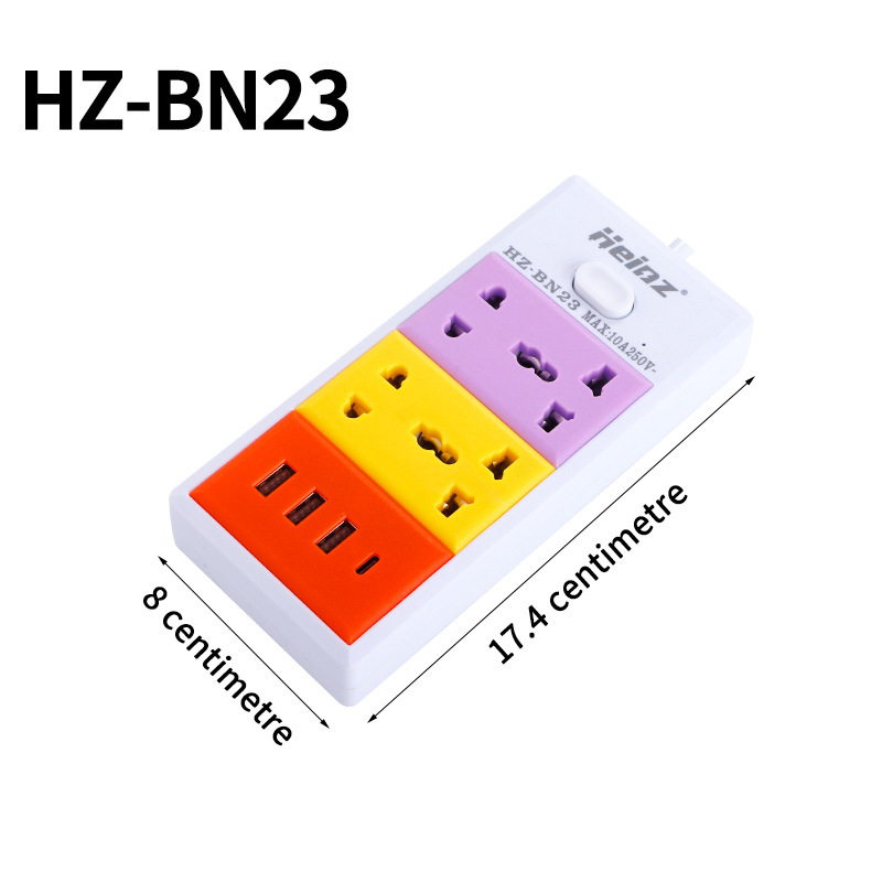 Exportación de pin de red transfronterizo USB TYPE-C carga 3 filas 4 filas 5 filas con cable enchufe móvil multifuncional
