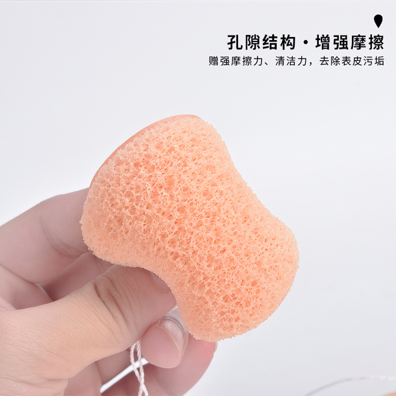 Marian natural konjac guantes Bola de limpieza facial exfoliante espinilla Poliuretano Hidrofílico