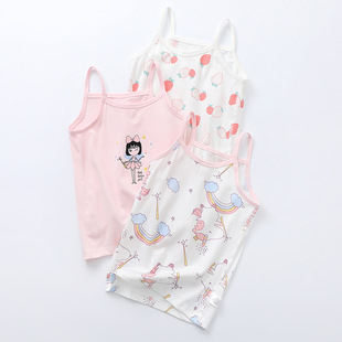 New summer girls camisole cotton children's camisole shirt children's bottoming shirt a generation of hair