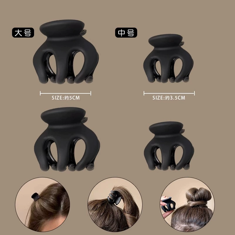 Заколка для волос Hairgrip, хвостик, акула, краб, аксессуар для волос, прищепки включены