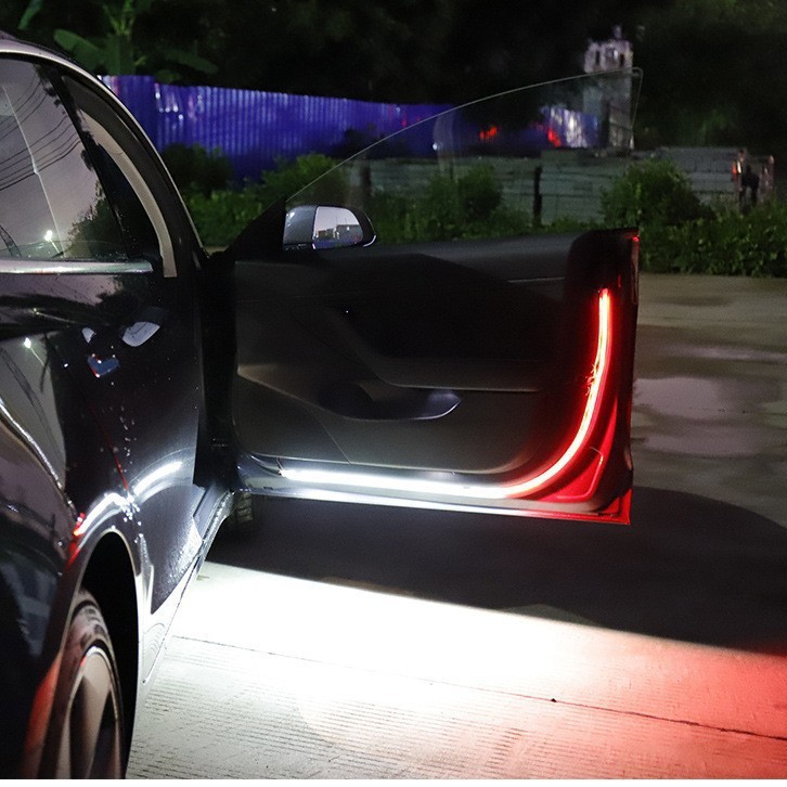 Luz de advertencia de streamer de puerta de coche LED de dos colores resalte anticolisión flash coche streamer Barra de luz diurna luz decorativa