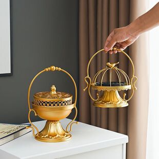 High-End Outdoor Creative Aromatherapy Stove for High-Looking Users, Fire-Proof and Safe, Portable Mosquito-Repellent Incense Box with Lid