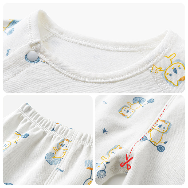 Conjunto de ropa de otoño para bebé, pantalones de capa base de algodón fino para primavera, otoño e invierno para niños, ropa separada para niños y niñas, ropa interior para bebé.