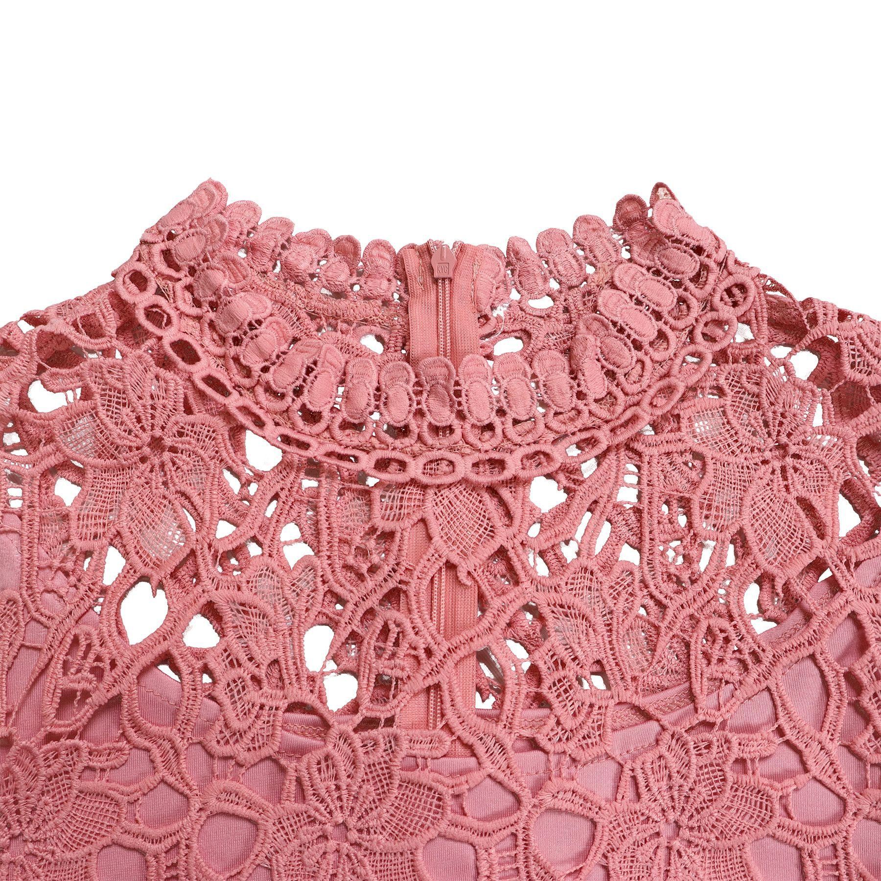 546g Weight Short Sleeve Sleeve Length Polyester Fabric Type High Waist Waist Line Jumpsuits Pants Type Daily Occasion Loose Fit Type Solid Color Pattern Summer Season Women's Gender Lace Design Casual Style Women's Daily Casual Solid Color Lace Jumpsuits 36