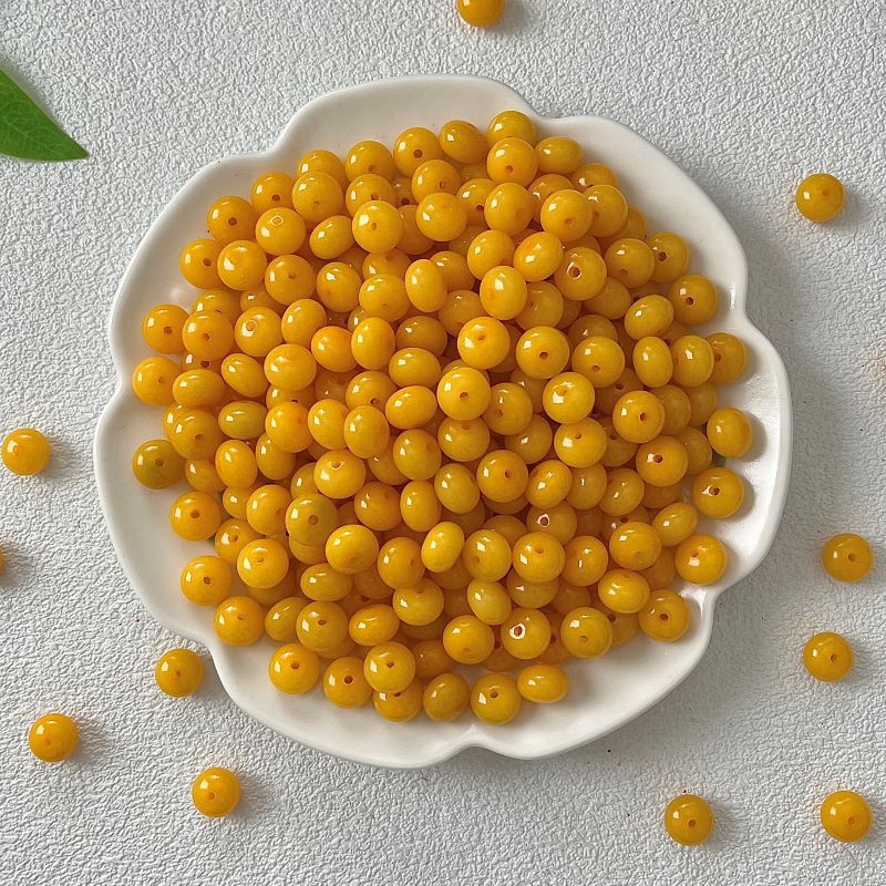 밀랍황색 주판구슬[단품]