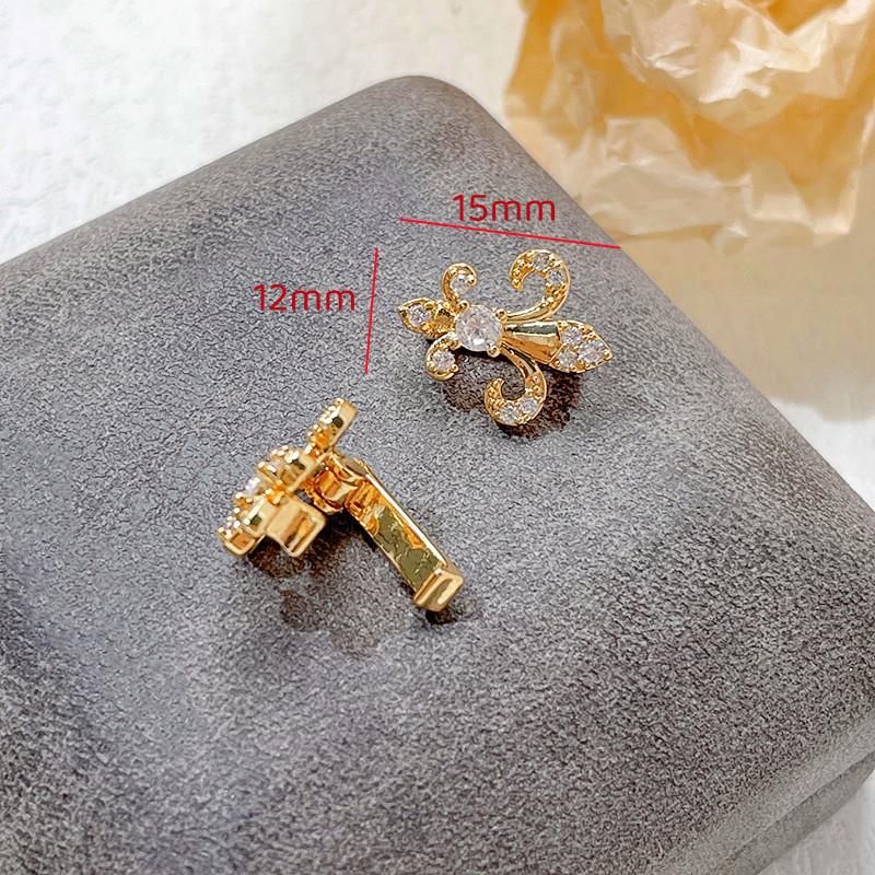 Retro Style 1 Piece Copper Solid Color Earring Findings Earring Accessories