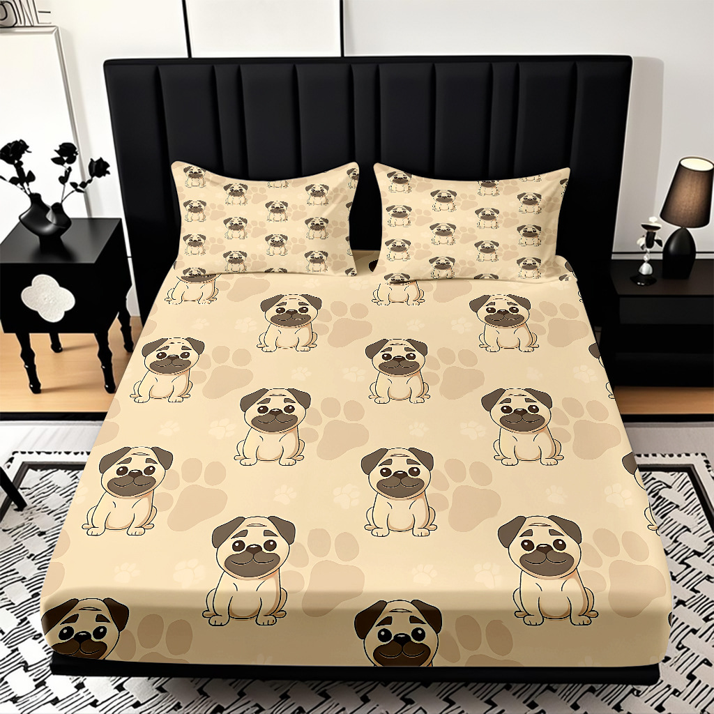 TEMU / JIT Transfronterizo para dibujos animados lindos cachorros cama de piel de cama de cama de cama de cama para diseñar