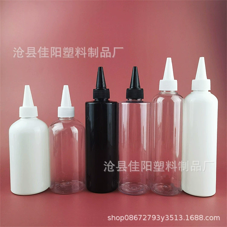 В наличии 250 мл заостренная бутылка прозрачная пластиковая бутылка для домашних животных жидкий водяной агент суб-бутылка с плоским плечом 250 мл заостренная бутылка