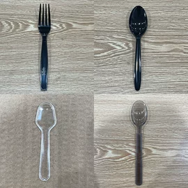 塑料桶;一次性刀叉勺;一次性碗碟