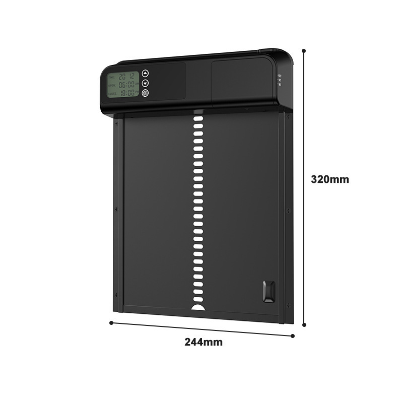 クロスボーダー自動鶏舎門知能自動定時昇降養鶏門ペット鶏鴨家庭用アルミ合金鶏巣門|undefined