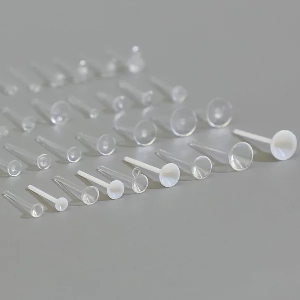 DIY Ear Needle Resin Transparent Ear Studs Sleep Without Removal Invisible Lazy Ear Accessories Plastic Ear Care Ear Sticks Anti-Blocking Needles
