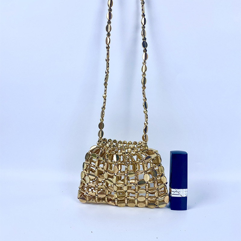 52g Weight Sequins Fashion Element Open Closure Type Single Shoulder Strap Strap Type Shoulder Bag Bags Type Holiday, Travel, Daily Occasion Acrylic Material Solid Color Pattern 2025 Spring and Summer Season Women's Gender Streetwear Style Dumpling Shape Shape Small Size Women's Small Arylic Solid Color Streetwear Sequins Dumpling Shape Open Shoulder Bag 15