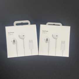 适用 中性华为苹果15 type-c 耳机包装盒 USB-C 有线耳机包装盒