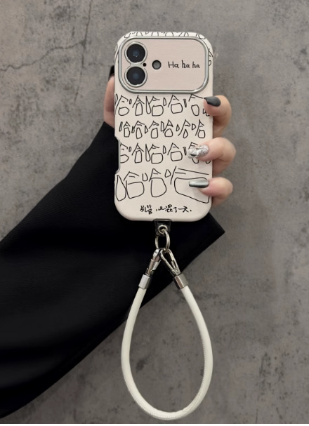 Texto divertido lleno de pantalla jajaja 16ProMax nicho iPhone13 para Apple 15 funda para teléfono móvil 12 hombres y mujeres