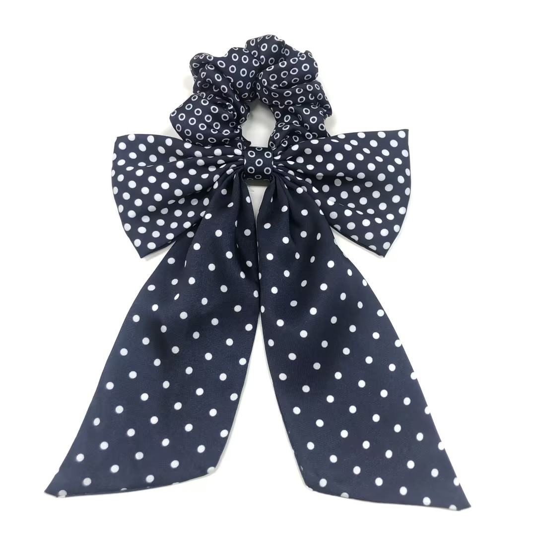 Coreano de alta sensibilidad de onda punto arco de cabello relajado otoño invierno anillo de cabello intestino ligero de lujo de alta calidad cuerda de cabello flotante