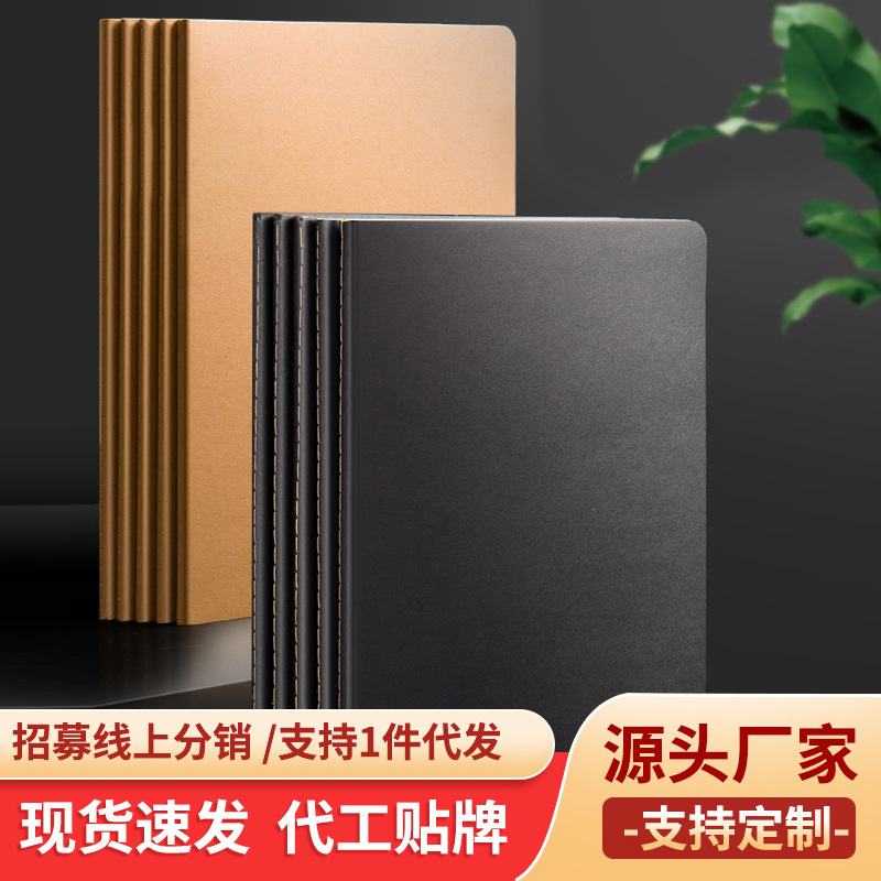 B 5ノートの卸売り学生の仕事帳のクラフト紙の線のノートの練習帳の工場の現物の卸売り|undefined