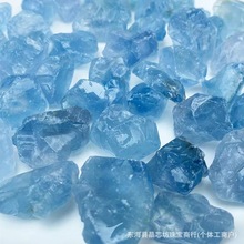 厂家直供批发蓝水晶天青石原石碎石，香薰扩香石水晶，供佛